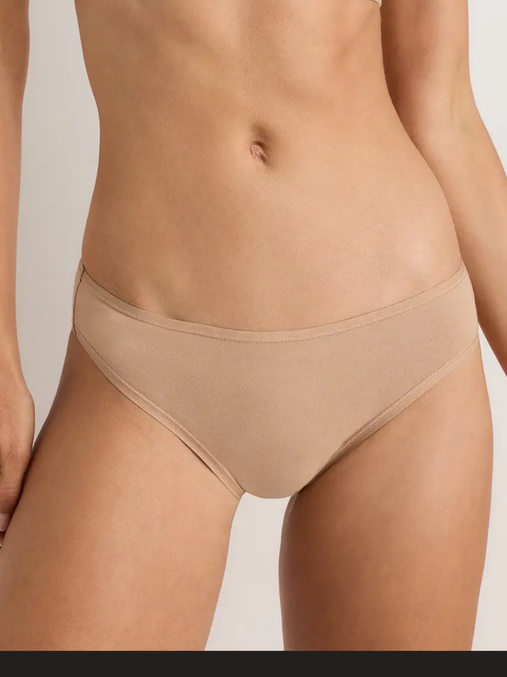 Quince Organic Cotton Hipster size Large 6-pack Sand (beige nude)